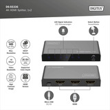 Digitus DS-55337, Splitter HDMI negro