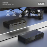 Digitus Divisor HDMI 4K, 1x4, Splitter HDMI negro