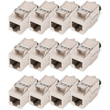 Digitus Módulo Keystone Cat. 8.1, apantallado, 12 piezas plateado