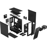 Fractal Design Meshify 2 Compact Torre Negro, Cajas de torre negro, Torre, PC, Negro, ATX, micro ATX, Mini-ITX, Acero, Vidrio templado, Juego