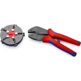 KNIPEX 97 33 02 crimpadora Herramienta para prensar Azul, Rojo rojo/Azul, Herramienta para prensar