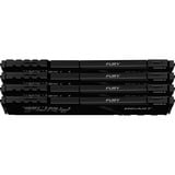 Kingston FURY FURY Beast 128GB 3600MT/s DDR4 CL18 DIMM (Kit de 4) Black, Memoria RAM negro, 128 GB, 4 x 32 GB, DDR4, 288-pin DIMM