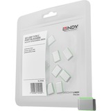 Lindy 40438 bloqueador de puerto USB Tipo C Verde 10 pieza(s), Seguridad verde, USB Tipo C, Verde, 10 pieza(s), 10 g