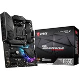 MSI MPG B550 Gaming Plus AMD B550 Zócalo AM4 ATX, Placa base negro, AMD, Zócalo AM4, 3rd Generation AMD Ryzen™ 3, 3rd Generation AMD Ryzen 5, 3rd Generation AMD Ryzen™ 7, 3rd..., DDR4-SDRAM, 128 GB, DIMM