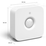 Philips Hue Motion sensor, Detector de movimiento blanco, Philips Hue Motion sensor, Inalámbrico, ZigBee, Blanco, Independiente, Interior, Plástico