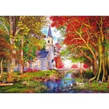 Schmidt Spiele Capilla en el encanto otoñal, Puzzle 