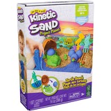 Spin Master Kinetic Sand, Project Planet Playa de las tortugas con 396 g de arena de juego, herramientas y moldes, materiales respetuosos con el medio ambiente, juguetes sensoriales para niños y niñas a partir de 3 años, Juego de arena 