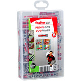 fischer Profi-Box DuoPower, Pasador gris claro/Rojo