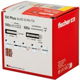 fischer SX Plus 6x30 PH TX, 567935, Pasador gris claro