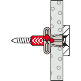 fischer Taco DuoPower 8x40 S, Pasador gris claro/Rojo
