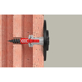 fischer Taco DuoPower 8x40 S, Pasador gris claro/Rojo