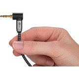 goobay 65278, Cable negro/Plateado