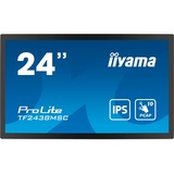iiyama TF2438MSC-B1 pantalla de señalización Pizarra de caballete digital 60,5 cm (23.8") LED 600 cd / m² Full HD Negro Pantalla táctil, Monitor LED negro, Pizarra de caballete digital, 60,5 cm (23.8"), LED, 1920 x 1080 Pixeles