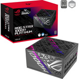 ASUS ROG-STRIX-1000P-GAMING-E, Fuente de alimentación de PC negro, 1000 W, 100 - 240 V, Activo, 130 W, 1000 W, 130 W