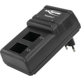 Ansmann Powerline 2, Cargador negro, Negro, Cargador de baterías para interior, 230 V, 50 Hz, 10 V, 0,075 A