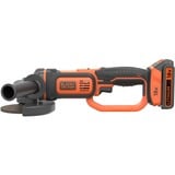 BLACK+DECKER Amoladora angular inalámbrica BCG720M1, 18Volt negro/Naranja