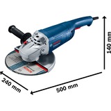 Bosch GWS 20-230 J amoladora angular 23 cm 6500 RPM 2000 W 5,5 kg azul, 6500 RPM, 23 cm, Corriente alterna, 5,5 kg