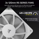 Corsair NAUTILUS 360 RS LCD Reacondicionado, Refrigeración por agua blanco