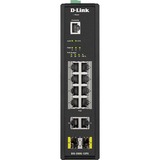 D-Link DIS-200G-12PS switch Gestionado L2 Gigabit Ethernet (10/100/1000) Energía sobre Ethernet (PoE) Negro, Interruptor/Conmutador Gestionado, L2, Gigabit Ethernet (10/100/1000), Energía sobre Ethernet (PoE), Montaje en rack, Montaje de pared