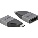 DeLOCK 64119 Adaptador gráfico USB 3840 x 2160 Pixeles Gris gris/Negro, 3.2 Gen 1 (3.1 Gen 1), USB Tipo C, Salida HDMI, 3840 x 2160 Pixeles