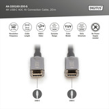 Digitus Cable de conexión AV 4K USB-C AOC negro