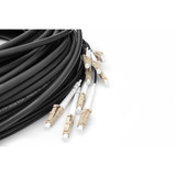 Digitus Cable de fibra óptica universal Breakout, dúplex, conector LC/UPC, multimodo OM4 negro