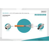 Digitus Cable de instalación profesional Cat.7 S/FTP simplex, B2ca naranja