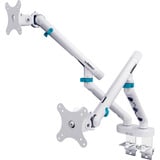 Digitus Soporte de monitor de diseño dual, 2x 35", 2x 10 kg blanco