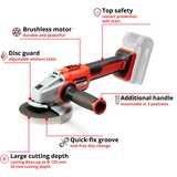 EINHELL AXXIO 18/125 Q, Amoladora angular rojo/Negro