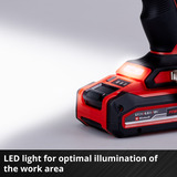 EINHELL Taladro atornillador percutor a batería Professional TP-CD 18/60 Li-i BL - Solo, 18Volt, Martillo atornillador rojo/Negro