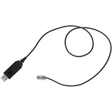 EPOS | Sennheiser Cable adaptador USB CEHS-CI 02, conector USB-A > conector RJ-45 negro