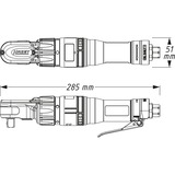 Hazet 9022-360, Tornillo de percusión negro