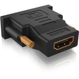 ICY BOX IB-AC552 DVI-D HDMI Type A (Standard), Adaptador negro, DVI-D, HDMI Type A (Standard)