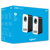 Logitech Z150 6 W Blanco Alámbrico, Altavoces de PC blanco, 2.0 canales, Alámbrico, 6 W, Blanco
