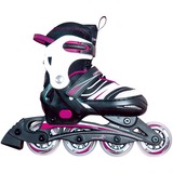 Muuwmi Patines en línea infantiles ajustables Talla 37-40 rosa neón/Negro