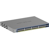 Netgear GS752TXP Gestionado L2/L3/L4 10G Ethernet (100/1000/10000) Energía sobre Ethernet (PoE) Negro, Interruptor/Conmutador gris, Gestionado, L2/L3/L4, 10G Ethernet (100/1000/10000), Bidireccional completo (Full duplex), Energía sobre Ethernet (PoE), Montaje en rack