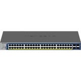 Netgear GS752TXP Gestionado L2/L3/L4 10G Ethernet (100/1000/10000) Energía sobre Ethernet (PoE) Negro, Interruptor/Conmutador gris, Gestionado, L2/L3/L4, 10G Ethernet (100/1000/10000), Bidireccional completo (Full duplex), Energía sobre Ethernet (PoE), Montaje en rack