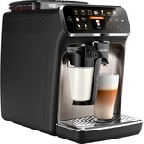 Philips Serie 5400 Solución de leche LatteGo EP5447/90 Cafetera Espresso automática, 12 bebidas​, Superautomática negro/Plateado, 12 bebidas​, Máquina espresso, 1,8 L, Granos de café, Molinillo integrado, 1500 W, Negro, Cromo