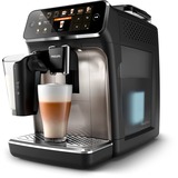 Philips Serie 5400 Solución de leche LatteGo EP5447/90 Cafetera Espresso automática, 12 bebidas​, Superautomática negro/Plateado, 12 bebidas​, Máquina espresso, 1,8 L, Granos de café, Molinillo integrado, 1500 W, Negro, Cromo