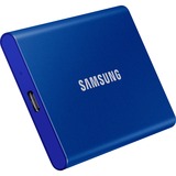 SAMSUNG Portable SSD T7 1000 GB Azul, Unidad de estado sólido azul, 1000 GB, USB Tipo C, 3.2 Gen 2 (3.1 Gen 2), 1050 MB/s, Protección mediante contraseña, Azul