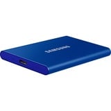 SAMSUNG Portable SSD T7 1000 GB Azul, Unidad de estado sólido azul, 1000 GB, USB Tipo C, 3.2 Gen 2 (3.1 Gen 2), 1050 MB/s, Protección mediante contraseña, Azul