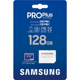 Samsung MB-MD128SA/EU memoria flash 128 GB MicroSDXC UHS-I Clase 10, Tarjeta de memoria azul, 128 GB, MicroSDXC, Clase 10, UHS-I, 180 MB/s, 130 MB/s