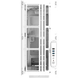 Thermaltake CA-11D-00F6WN-00, Caja de torre grande blanco