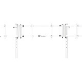 Thermaltake Triple Monitor Stand Pro Snow, Soporte de monitor blanco