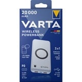 VARTA Powerbank inalámbrico 20.000, Banco de potencia blanco