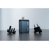 Verbatim GNC-100 Universal Negro, Gris Corriente alterna Carga rápida Interior, Cargador gris, Interior, Corriente alterna, 20 V, Negro, Gris