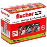 fischer EasyHook Ángulo DuoPower 6x30, Pasador blanco