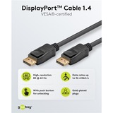 goobay Cable de conexión DisplayPort 1.4 conector > conector DisplayPort negro