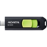 ADATA UC300 unidad flash USB 256 GB USB Tipo C 3.2 Gen 1 (3.1 Gen 1) Negro, Verde, Lápiz USB negro/Verde, 256 GB, USB Tipo C, 3.2 Gen 1 (3.1 Gen 1), 100 MB/s, Deslizar, Negro, Verde