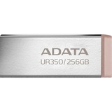 ADATA UR350 unidad flash USB 256 GB USB tipo A 3.2 Gen 1 (3.1 Gen 1) Marrón, Acero inoxidable, Lápiz USB níquel/Marrón, 256 GB, USB tipo A, 3.2 Gen 1 (3.1 Gen 1), Sin tapa, 3,5 g, Marrón, Acero inoxidable